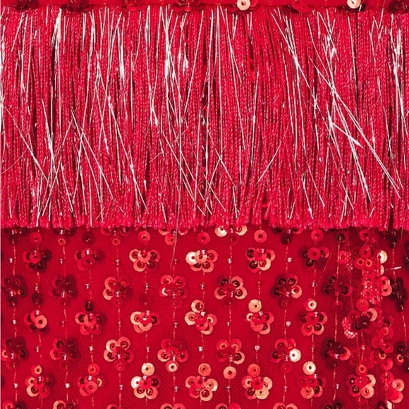 NWT Elegant Red Sequin Dress - Picture 3 of 3